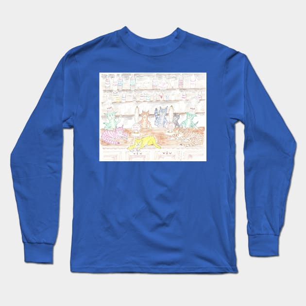 Cool Cats of West Didsbury Long Sleeve T-Shirt by MrTiggersShop